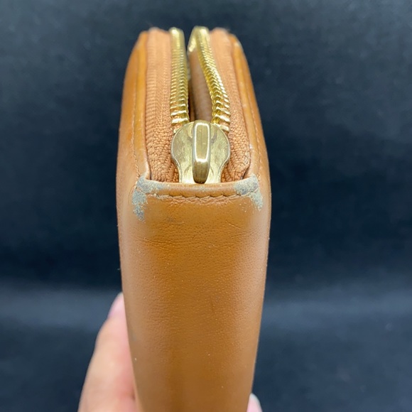 Tory burch cognac brown zip wallet - Picture 6 of 11